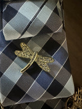 Load image into Gallery viewer, “So Will I” Faith Statement Neck Tie | Elephant Charm Embellished Tie | Inspirational Quote Accessory