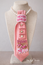 Load image into Gallery viewer, Preorder Breast Cancer Awareness Necktie Necklaces
