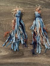 Load image into Gallery viewer, Denim Reborn Statement Necklace | One-of-a-Kind Upcycled Wearable Art