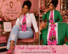 Load image into Gallery viewer, Pink Sugar & Side Eye™ – Upcycled Statement Necktie