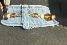 Load image into Gallery viewer, Denim Reborn Statement Necklace | One-of-a-Kind Upcycled Wearable Art