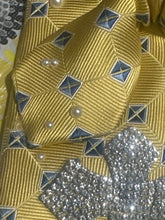 Load image into Gallery viewer, Golden Elegance Embellished Statement Tie Necklace