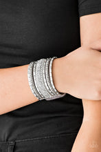 Load image into Gallery viewer, Rhinestone Rumble - Silver - The V Resale Boutique