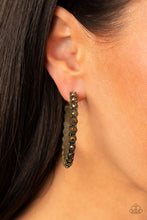 Load image into Gallery viewer, Rhinestone Studded Sass - Brass - The V Resale Boutique