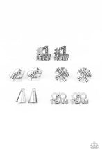 Load image into Gallery viewer, Starlet Shimmer Earring Kit - Silver Cheer Inspired - The V Resale Boutique