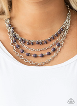 Load image into Gallery viewer, Ground Forces - Purple Necklace - The V Resale Boutique