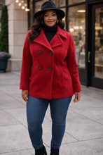 Load image into Gallery viewer, Size Medium Gap red Wool peacoat
