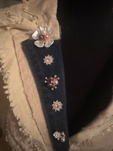 Load image into Gallery viewer, The Fifth Muse Couture Jacket | One of a Kind Embellished Denim &amp; Lace Statement Blazer
