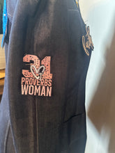 Load image into Gallery viewer, Faith Statement Denim Blazer – “God Is Good” Limited Edition
