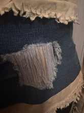 Load image into Gallery viewer, The Fifth Muse Couture Jacket | One of a Kind Embellished Denim &amp; Lace Statement Blazer
