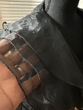 Load image into Gallery viewer, Size L Vintage 1990s sheer black wrap blouse
