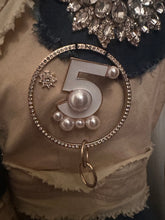 Load image into Gallery viewer, The Fifth Muse Couture Jacket | One of a Kind Embellished Denim &amp; Lace Statement Blazer
