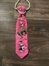 Load image into Gallery viewer, Pink Sugar &amp; Side Eye™ – Upcycled Statement Necktie

