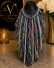 Load image into Gallery viewer, Denim Dreams Statement Necklace
