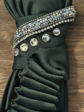 Load image into Gallery viewer, Black Educator Statement Tie Necklace with Pearl Strand &amp; Rhinestone Accents
