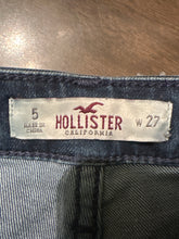 Load image into Gallery viewer, Custom Denim Apron Shorts Overlay – Reworked Abercrombie &amp; Fitch Denim Statement Piece
