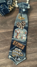 Load image into Gallery viewer, Faith-Based Denim &amp; Leopard Print Hat and Necklace Set | Christian Statement Fashion | “Stay Prayed Up” Inspirational Accessories | Faithful Chic Collection
