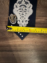 Load image into Gallery viewer, Midnight Blue Elegance Pearl Necktie Necklac
