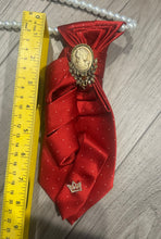 Load image into Gallery viewer, The Olivia – Elegant Polka Dot Statement Necktie Necklace
