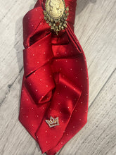 Load image into Gallery viewer, The Olivia – Elegant Polka Dot Statement Necktie Necklace

