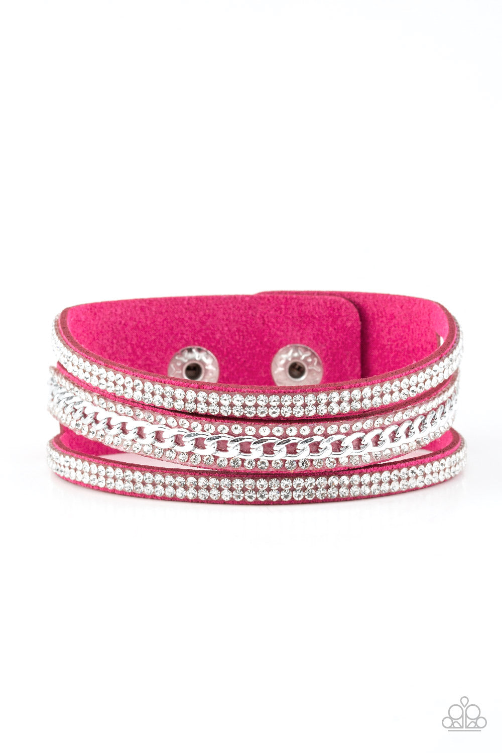 Rollin In Rhinestones - Pink - The V Resale Boutique