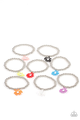 Starlet Shimmer Silver bead with flower Bracelet Kit - The V Resale Boutique