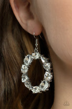 Load image into Gallery viewer, GLOWING in Circles - White Earring - The V Resale Boutique
