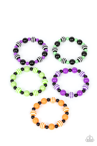 Starlet Shimmer multi colored beads with black and white accents - Bracelet Kit - The V Resale Boutique