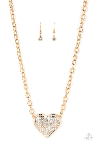 Heartbreakingly Blingy - Gold - The V Resale Boutique