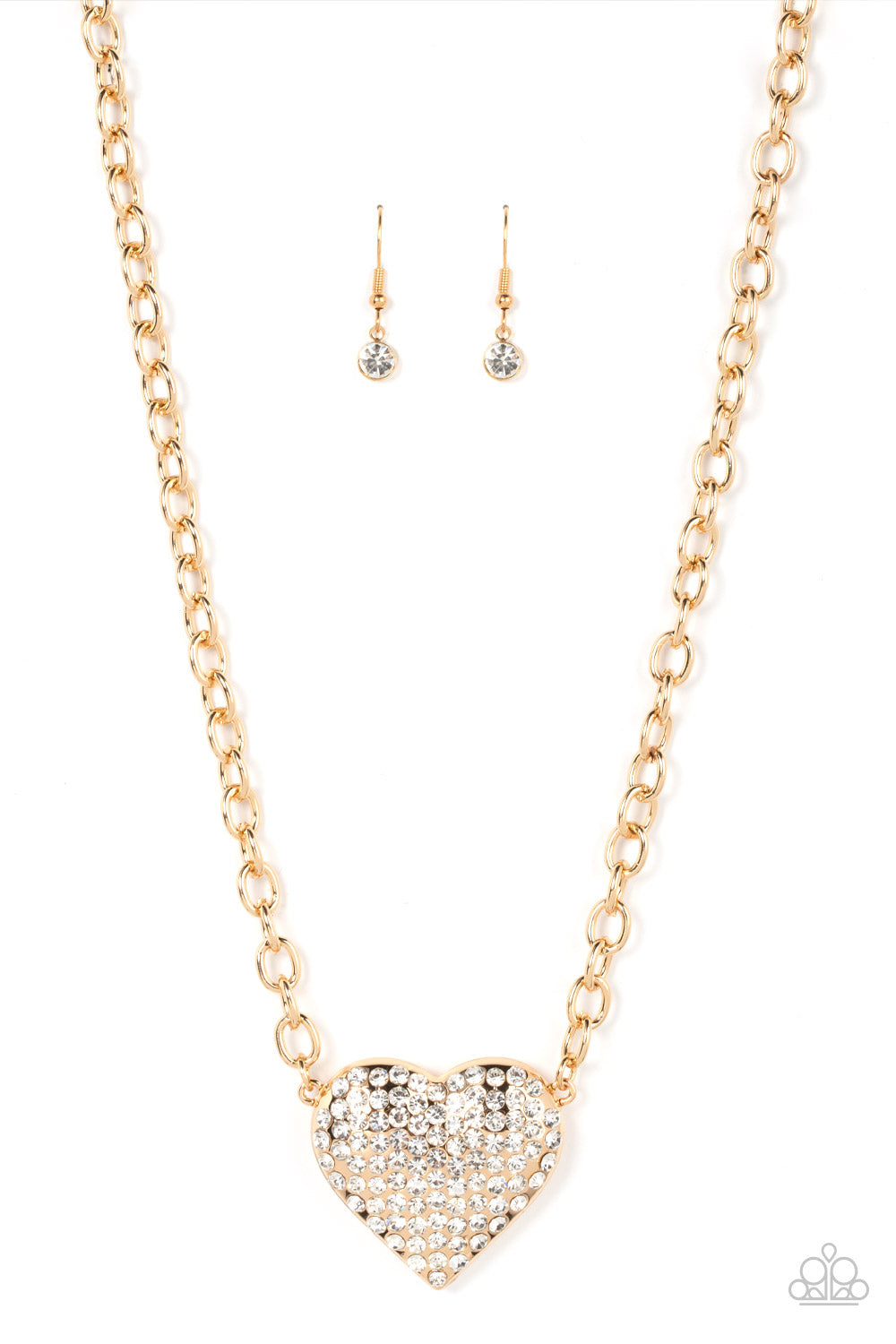 Heartbreakingly Blingy - Gold - The V Resale Boutique