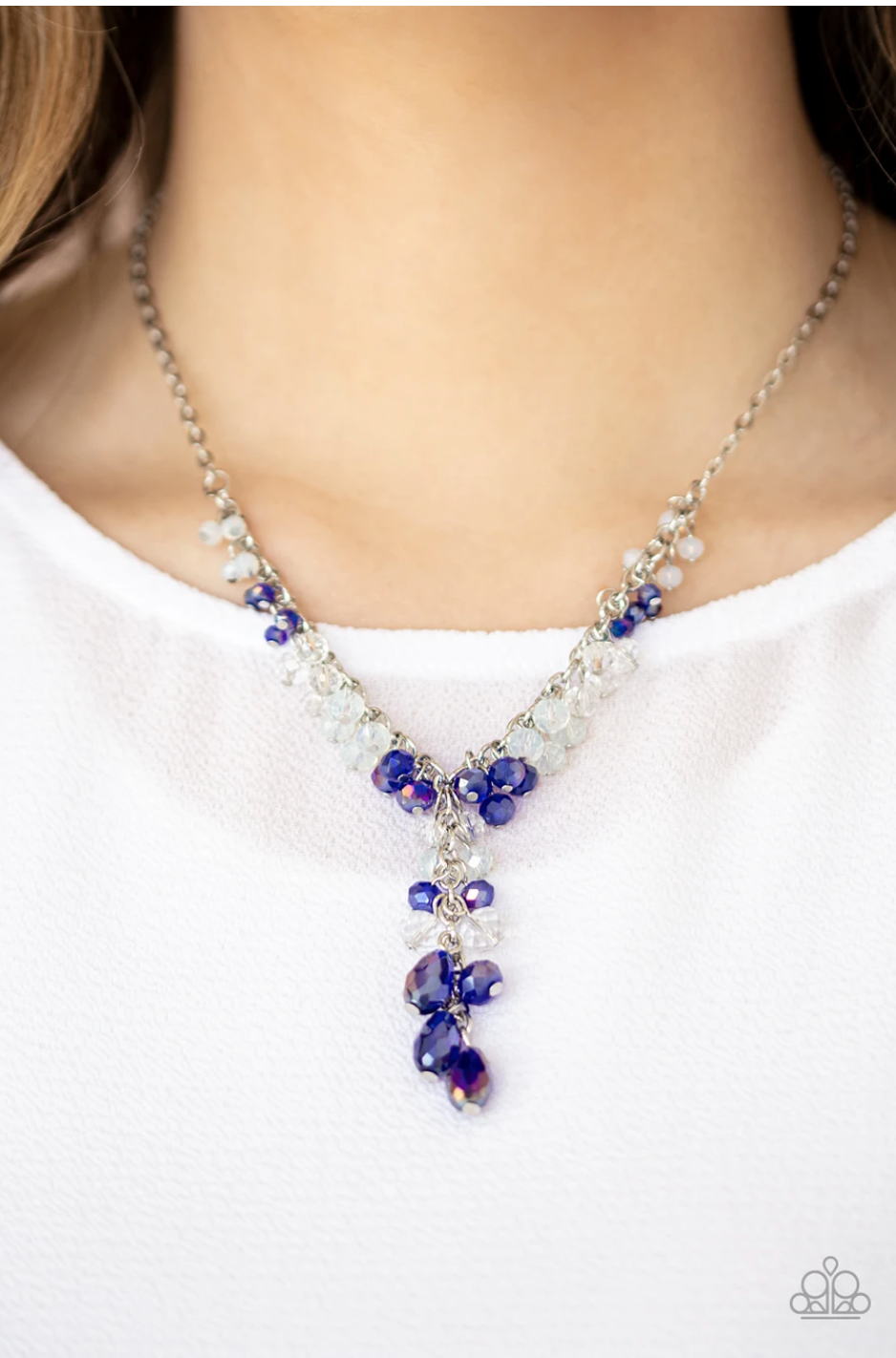 Iridescent Illumination - Blue Necklace - The V Resale Boutique