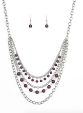 Load image into Gallery viewer, Ground Forces - Purple Necklace - The V Resale Boutique
